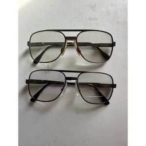Two! Safilo Elasta 3060 Bx4 Eyeglasses Frames Italy 135mm 140mm Vintage Bifocals